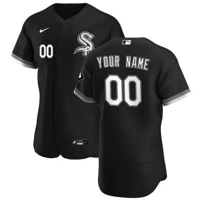 Chicago White Sox Custom Men's Nike Black Alternate 2020 Authentic Player MLB Jersey